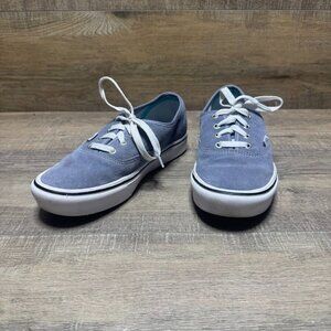 Vans Comfycush Blue Suede Sneaker Women's Size 7.5